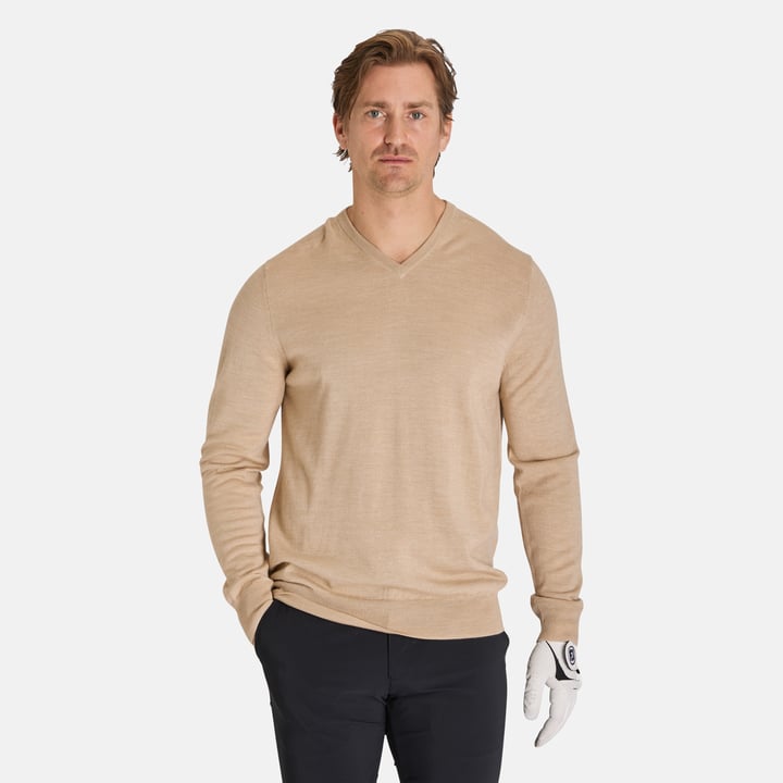 Callaway Ls V Neck Merino Sweaters Mens